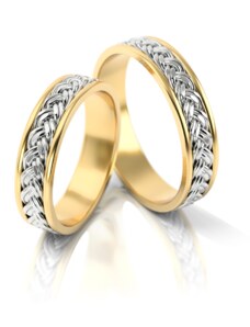 Linger Zlaté snubní prsteny NR8