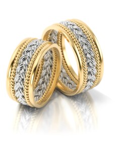 Linger Zlaté snubní prsteny NR7