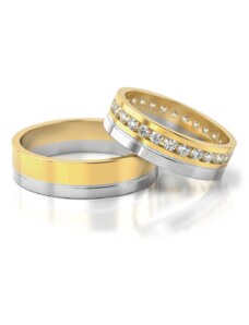 Linger Zlaté snubní prsteny NR78