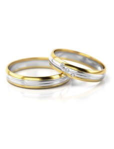 Linger Zlaté snubní prsteny NR238