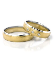 Linger Zlaté snubní prsteny NR264