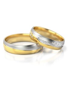 Linger Zlaté snubní prsteny NR287