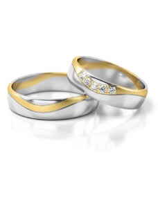 Linger Zlaté snubní prsteny NR293