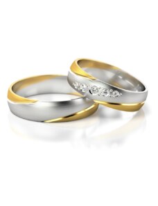 Linger Zlaté snubní prsteny NR302