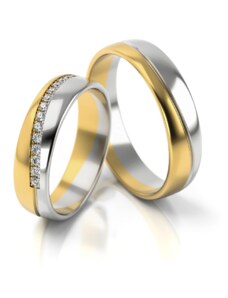 Linger Zlaté snubní prsteny NR308