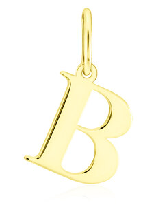 GEMMAX Jewelry Zlatý přívěsek písmeno B - tiskací GUPYN-43241
