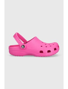 Pantofle Crocs CLASSIC dámské, růžová barva, 10001
