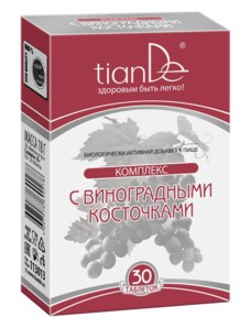 TianDe Tablety s extraktem z jader vinné révy, 30 tablet
