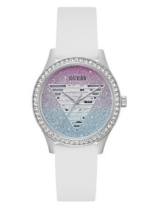 GUESS | Lady Idol hodinky | Bílá;modrá;stříbrná