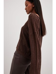 NA-KD Oversized Loose Knitted Sweater