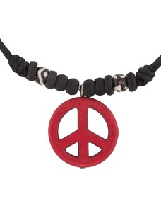 Přívěsek symbol peace červený