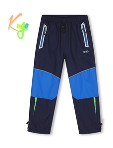 Chlapecké zateplené šusťákové kalhoty Kugo DK7132 - tmavě modrá