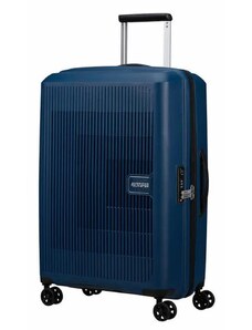 American Tourister Skořepinový cestovní kufr Aerostep M EXP 66,5/72,5 l tmavě modrá