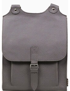 Kožený batoh - šedý
