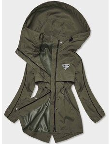 S'WEST Tenká dámská bunda v khaki barvě s podšívkou (B8119-11)
