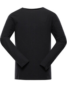 Nax Efev Pánské triko s dlouhým rukávem MTSY843 černá L