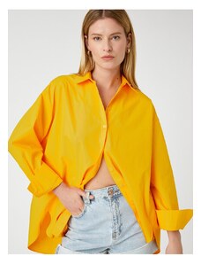 Koton Oversized Poplin Shirt Long Sleeve Cotton