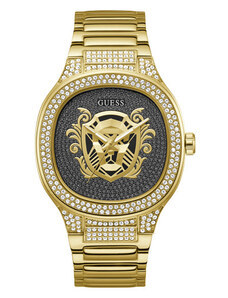 GUESS | Kingdom hodinky | Černá;zlatá