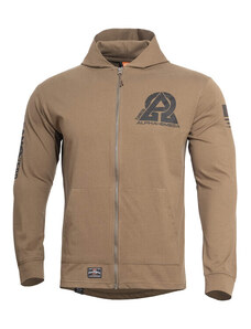 Pentagon mikina na zip Agis Instructor Zero, 165g/m2, coyote