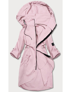 S'WEST Tenký dámský přehoz přes oblečení ve špinavě růžové barvě s kapucí (B8118-81)