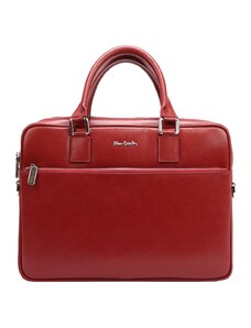 Dámská kožená taška Pierre Cardin - červená