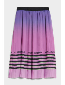 SUKNĚ KARL LAGERFELD STRIPED PLEAT SKIRT