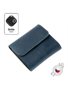 Fixed Kožená peněženka FIXED Smile Classic Wallet se smart trackerem FIXED Smile PRO modrá