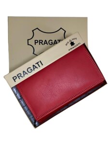 PRAGATI Dámská kožená peněženka střední Euro Fashion Red