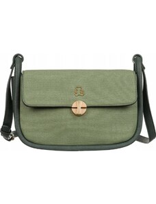 BASIC LULU CASTAGNETTE ZELENÁ CROSSBODY KABELKA THEONIE S KLOPOU