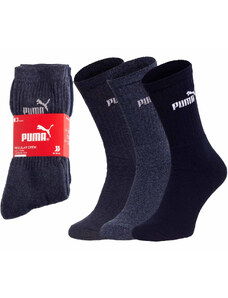 Puma 3Pack Ponožky 883296 Námořnická modrá