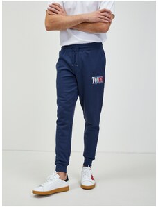 Tommy Hilfiger Tmavě modré pánské tepláky Tommy Jeans - Pánské