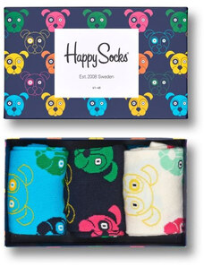 Dárkový box Happy Socks 3-Pack Mixed Dog Socks Gift Set