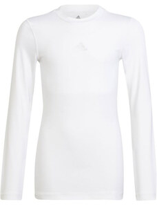 Dětské termo triko Adidas Jr Techfit LS T-Shirt White
