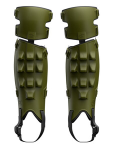 Lezecké chrániče kolen a holení Exoskel X3 1 pár - olivové