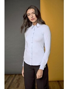 Dámská Slim fit elastická košile mini piqué Anna So Denim