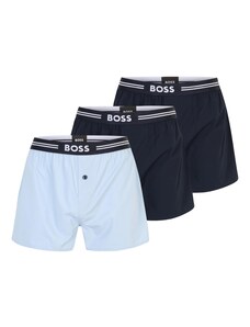 BOSS Black Boxerky námořnická modř / světlemodrá / bílá