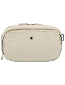 BELLA BELLY Prostorná koženková crossbody Danny, khaki