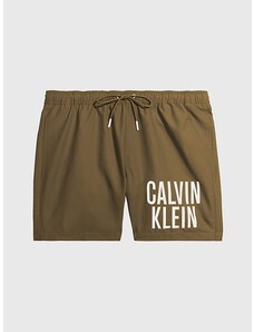 Pánské plavky Calvin Klein KM0KM00794 - hnědá