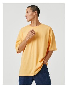 Koton Basic Oversize Tričko Crew Neck Krátký rukáv