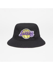 Klobouk New Era Los Angeles Lakers Print Infill Bucket Hat Black