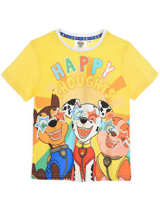 Dětské tričko PAW PATROL HAPPY THOUGHTS žluté