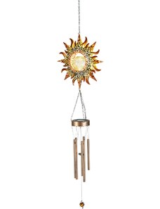 bonprix Solární dekorace větrník se skleněnou kuličkou zlatá