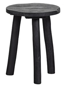 Hoorns Černý mangový odkládací stolek Antonio 35 cm