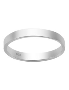 SYLVIENE Stříbrný prsten pro muže hladký 3 mm