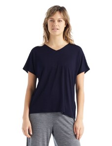 Dámské merino triko krátký rukáv ICEBREAKER Wmns Drayden Reversible SS Top, Midnight Navy velikost: L