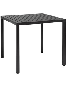 Nardi Antracitově šedý plastový zahradní stůl Cube 80 x 80 cm