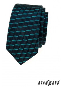 Modrá kravata s 3D efektem Avantgard 551-3010
