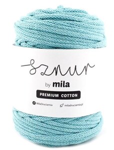 Bavlněná šňůra MILA Premium Cotton 5 mm - blankytná