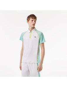 Lacoste pánská tenisová polokošile z recyklovaného polyesteru s technologií Ultra-Dry