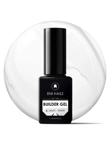 ENII NAILS Builder gel v lahvičce 6. MILKY-WHITE